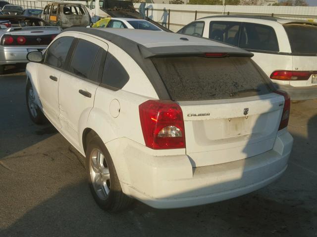 1B3HB48B67D104457 - 2007 DODGE CALIBER SX WHITE photo 3