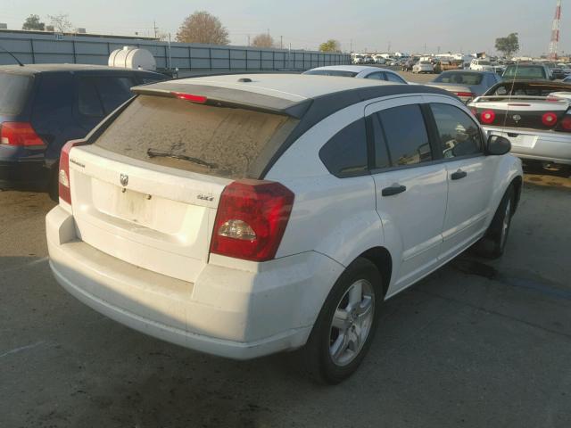 1B3HB48B67D104457 - 2007 DODGE CALIBER SX WHITE photo 4