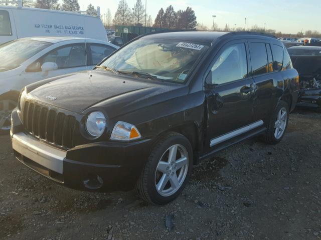 1J8FT57W97D214862 - 2007 JEEP COMPASS LI BLACK photo 2