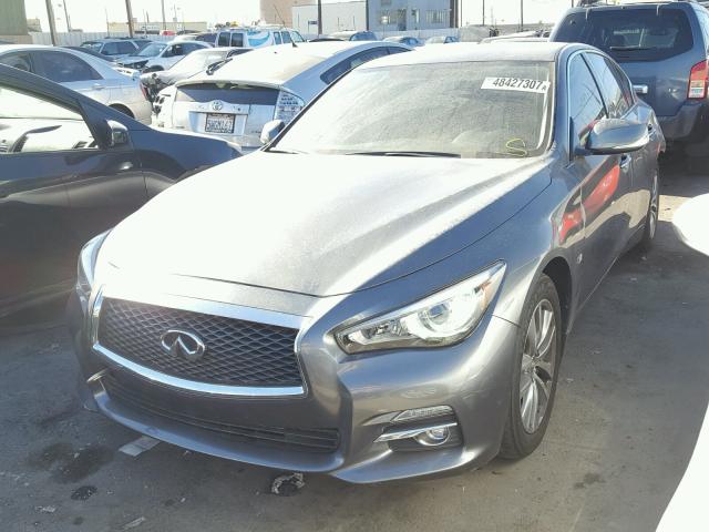 JN1BV7AP6FM349487 - 2015 INFINITI Q50 BASE Gris foto 2