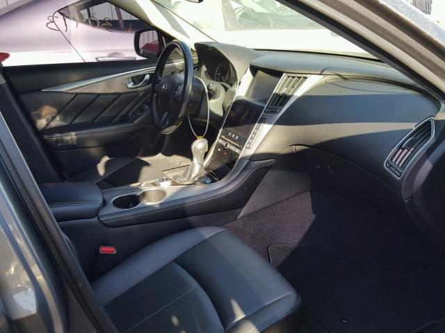 JN1BV7AP6FM349487 - 2015 INFINITI Q50 BASE Gris foto 5
