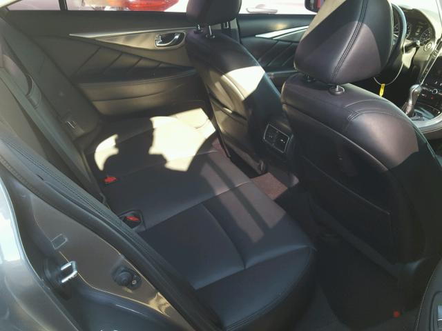 JN1BV7AP6FM349487 - 2015 INFINITI Q50 BASE GRAY photo 6