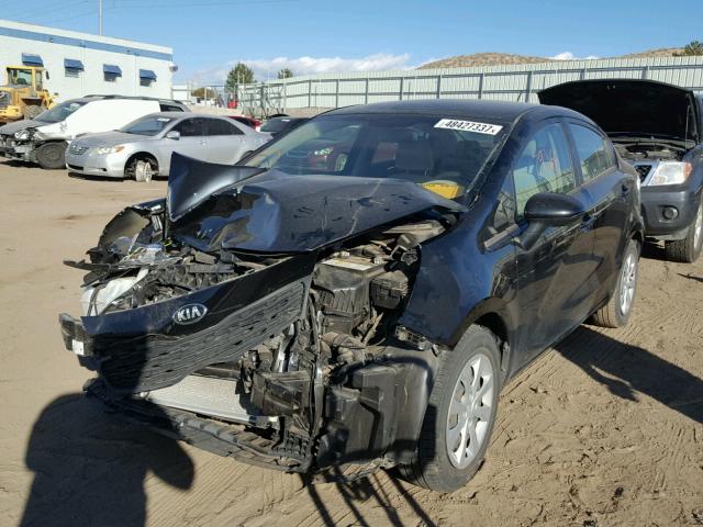 KNADM4A33D6147595 - 2013 KIA RIO LX BLACK photo 2