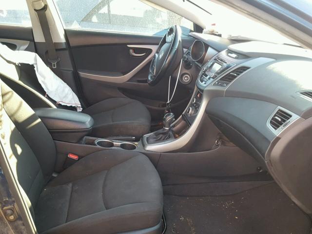 KMHDH4AE0FU298042 - 2015 HYUNDAI ELANTRA SE BLUE photo 5