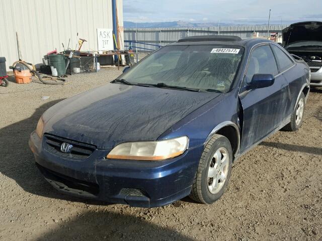 1HGCG32582A003035 - 2002 HONDA ACCORD EX BLUE photo 2