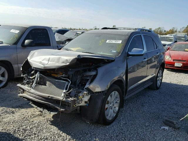 2CNFLPEY4A6395992 - 2010 CHEVROLET EQUINOX LT GRAY photo 2