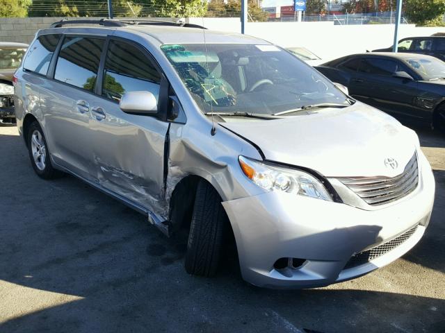 5TDKK3DC8CS196747 - 2012 TOYOTA SIENNA LE SILVER photo 1