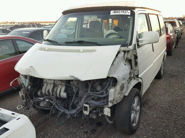 WV2NB47052H048418 - 2002 VOLKSWAGEN EUROVAN MV WHITE photo 2