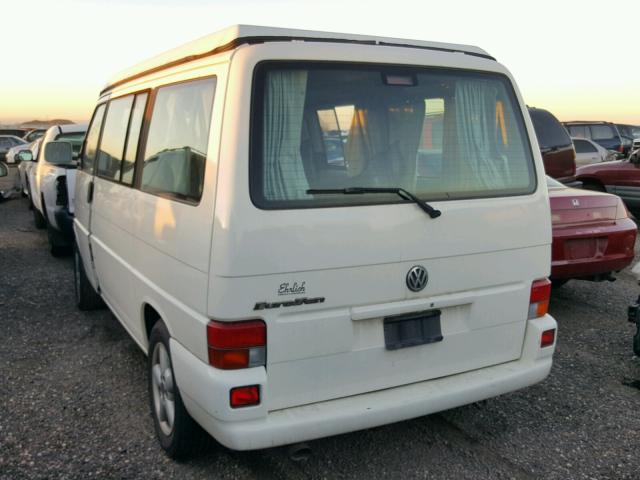 WV2NB47052H048418 - 2002 VOLKSWAGEN EUROVAN MV WHITE photo 3