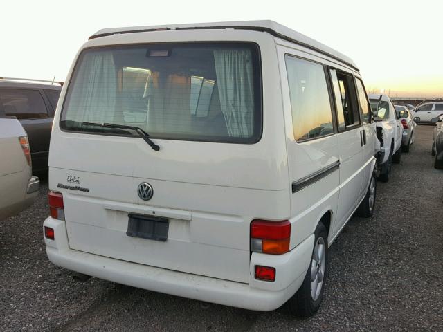 WV2NB47052H048418 - 2002 VOLKSWAGEN EUROVAN MV WHITE photo 4