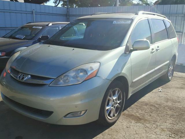 5TDZA22C96S411927 - 2006 TOYOTA SIENNA XLE GREEN photo 2