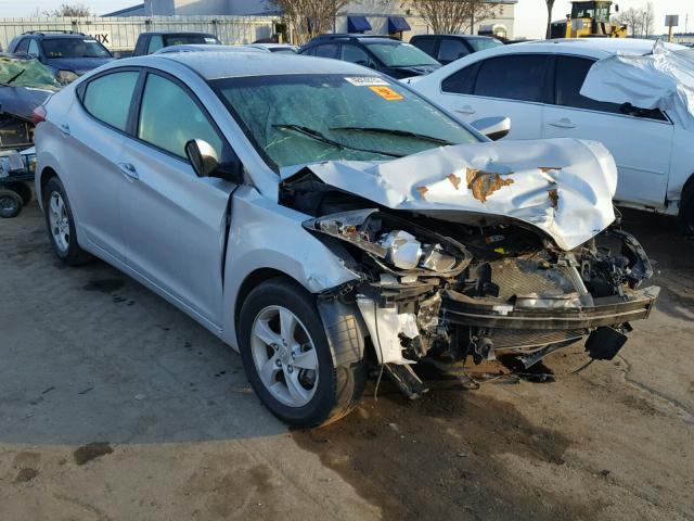 5NPDH4AE5EH459112 - 2014 HYUNDAI ELANTRA SE SILVER photo 1