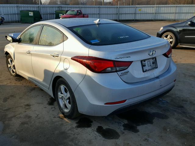 5NPDH4AE5EH459112 - 2014 HYUNDAI ELANTRA SE SILVER photo 3