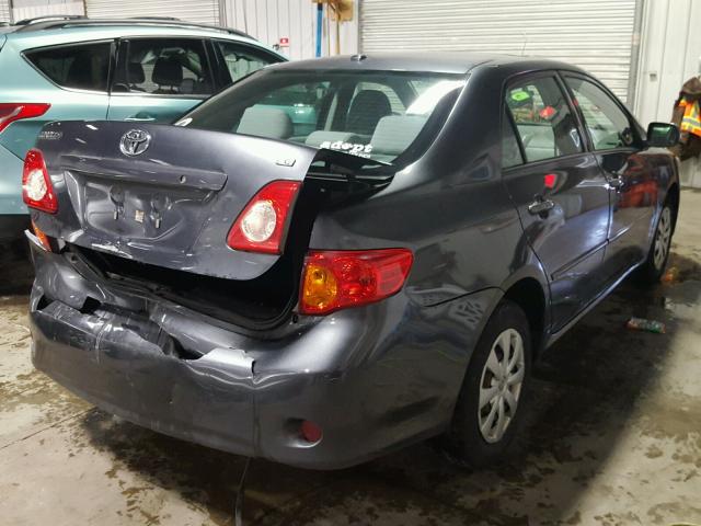 1NXBU40E19Z104644 - 2009 TOYOTA COROLLA BA BLACK photo 4