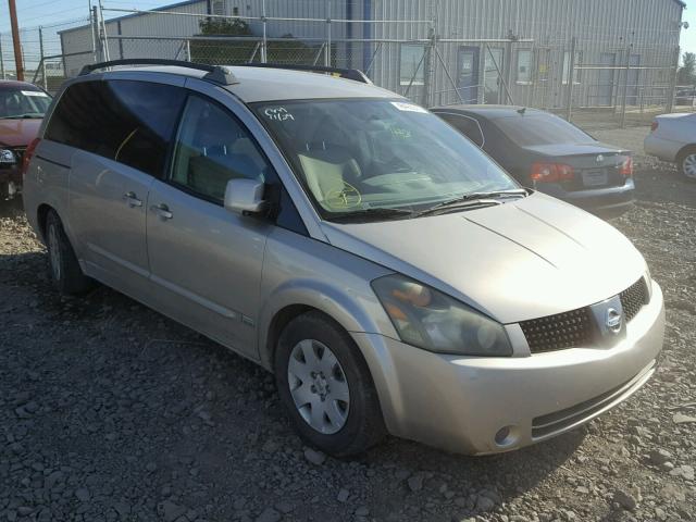 5N1BV28U46N104723 - 2006 NISSAN QUEST S BEIGE photo 1