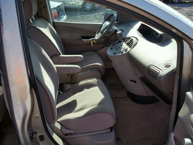 5N1BV28U46N104723 - 2006 NISSAN QUEST S BEIGE photo 5