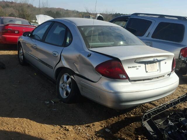 1FAFP53U81A155530 - 2001 FORD TAURUS SE SILVER photo 3