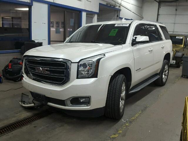 1GKS2BKC1FR543677 - 2015 GMC YUKON SLT WHITE photo 2