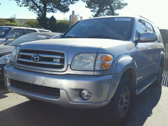 5TDBT48A24S217217 - 2004 TOYOTA SEQUOIA LI SILVER photo 2