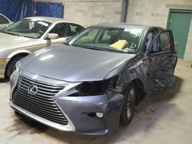 58ABK1GGXGU027449 - 2016 LEXUS ES 350 GRAY photo 2