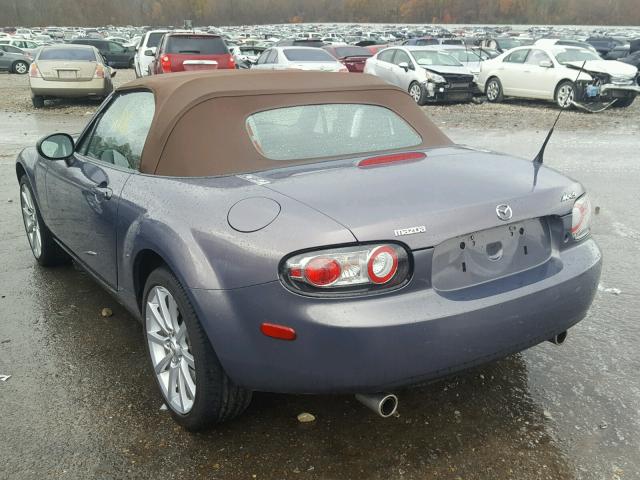 JM1NC25F770129272 - 2007 MAZDA MX-5 MIATA GRAY photo 3