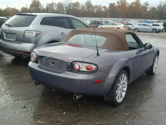 JM1NC25F770129272 - 2007 MAZDA MX-5 MIATA GRAY photo 4