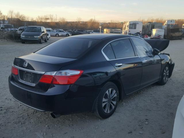 1HGCR2F34EA292481 - 2014 HONDA ACCORD LX BLACK photo 4