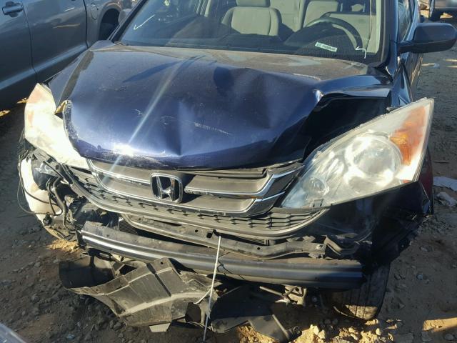 5J6RE3H39AL009993 - 2010 HONDA CR-V LX BLUE photo 9