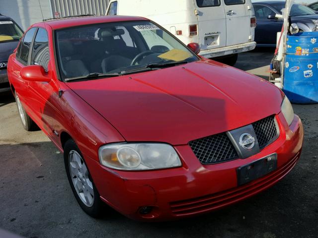 3N1CB51D06L526245 - 2006 NISSAN SENTRA 1.8 RED photo 1