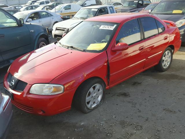 3N1CB51D06L526245 - 2006 NISSAN SENTRA 1.8 RED photo 2