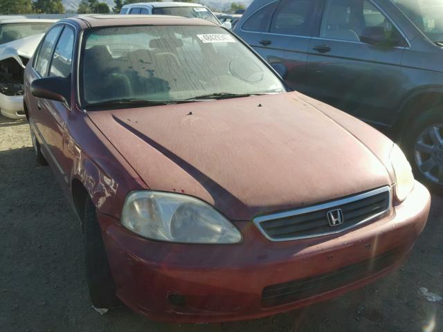 1HGEJ6670XL002545 - 1999 HONDA CIVIC LX RED photo 1