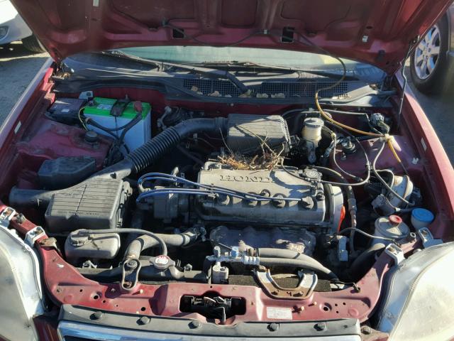 1HGEJ6670XL002545 - 1999 HONDA CIVIC LX RED photo 7