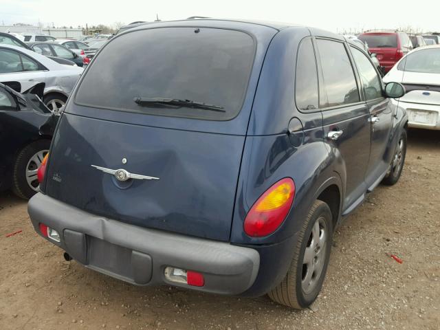 3C8FY4BB71T640797 - 2001 CHRYSLER PT CRUISER BLUE photo 4