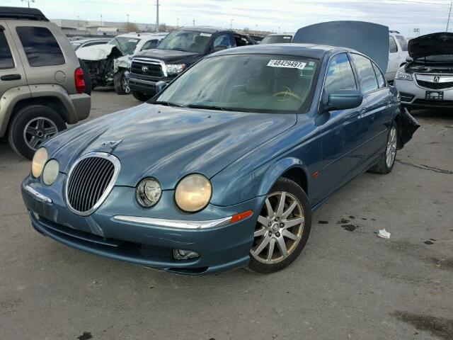 SAJDA01C71FL78680 - 2001 JAGUAR S-TYPE BLUE photo 2