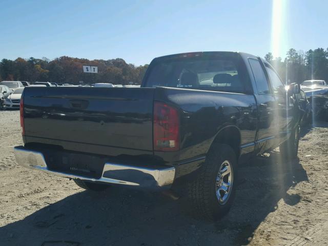 1D7HA18D44S632206 - 2004 DODGE RAM 1500 S BLACK photo 4