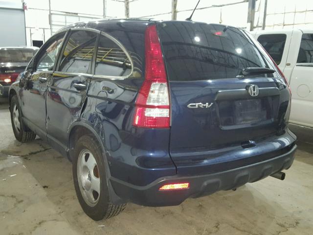 JHLRE48357C070068 - 2007 HONDA CR-V LX BLUE photo 3