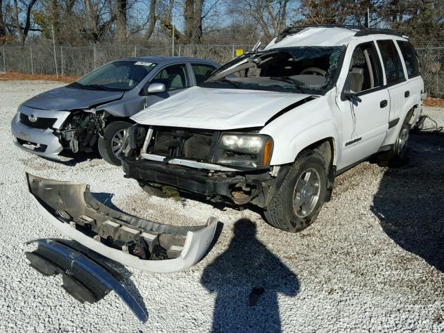 1GNDT13S642113562 - 2004 CHEVROLET TRAILBLAZE WHITE photo 2