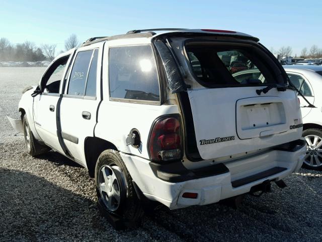 1GNDT13S642113562 - 2004 CHEVROLET TRAILBLAZE WHITE photo 3