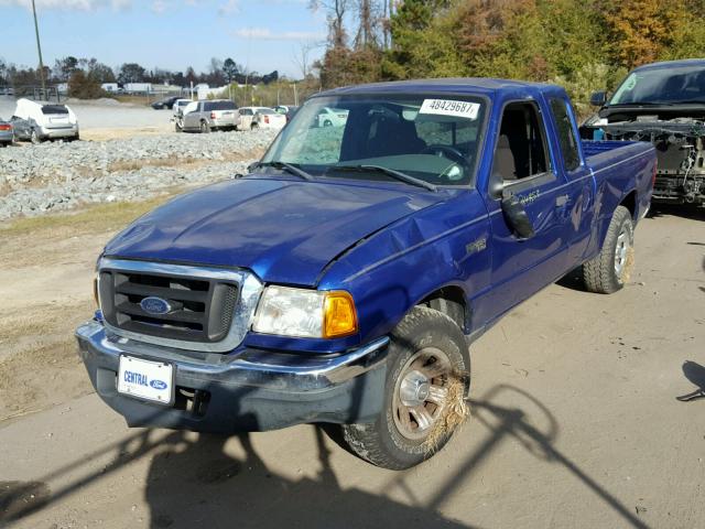 1FTYR44U55PA10552 - 2005 FORD RANGER SUP BLUE photo 2