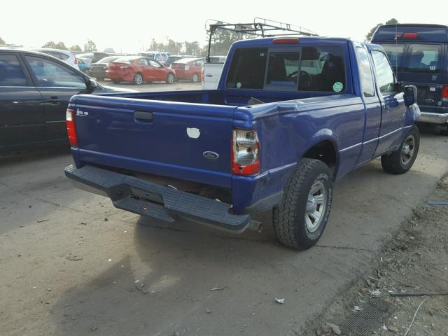 1FTYR44U55PA10552 - 2005 FORD RANGER SUP BLUE photo 4