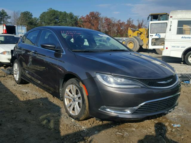 1C3CCCAB9FN554286 - 2015 CHRYSLER 200 LIMITE GRAY photo 1