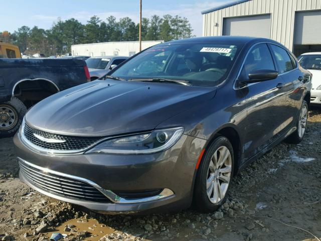 1C3CCCAB9FN554286 - 2015 CHRYSLER 200 LIMITE GRAY photo 2