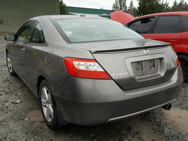 2HGFG12998H539877 - 2008 HONDA CIVIC EXL GRAY photo 3