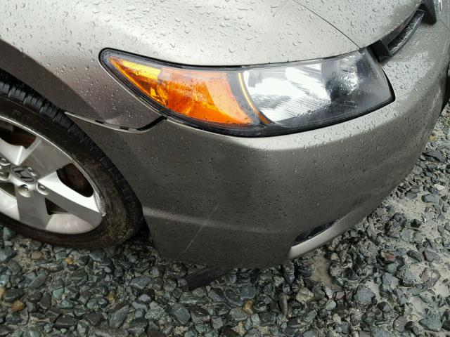 2HGFG12998H539877 - 2008 HONDA CIVIC EXL ნაცრისფერი ფოტო 9