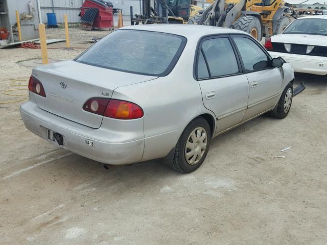 1NXBR12E61Z506841 - 2001 TOYOTA COROLLA CE TAN photo 4