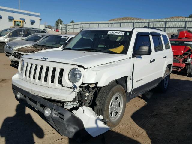 1C4NJPBA1GD754481 - 2016 JEEP PATRIOT SP WHITE photo 2