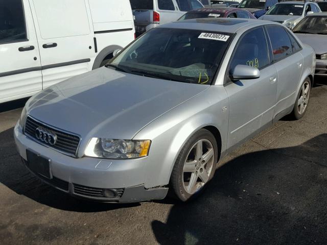 WAUJC68E13A106306 - 2003 AUDI A4 1.8T SILVER photo 2