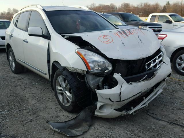 JN8AS5MV5DW637362 - 2013 NISSAN ROGUE S WHITE photo 1