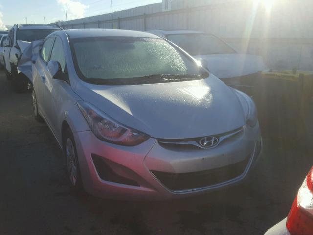 5NPDH4AE4GH703321 - 2016 HYUNDAI ELANTRA SE SILVER photo 1