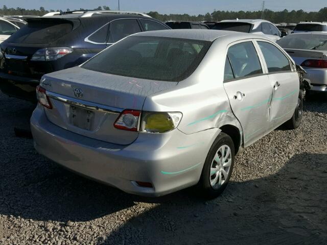 5YFBU4EE5DP156085 - 2013 TOYOTA COROLLA BA SILVER photo 4